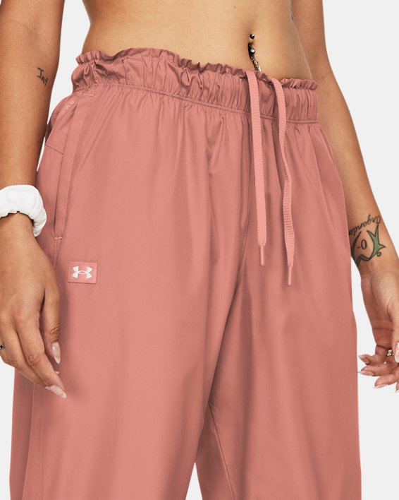 Women's UA Vanish Elite Woven Oversized Pants, Pink, pdpMainDesktop image number 4